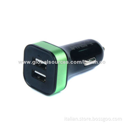 5V/2,100mA USB mini car charger